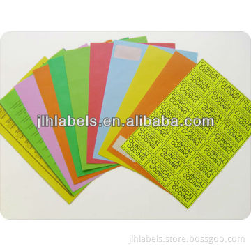 A4 label -------Color and custom Label